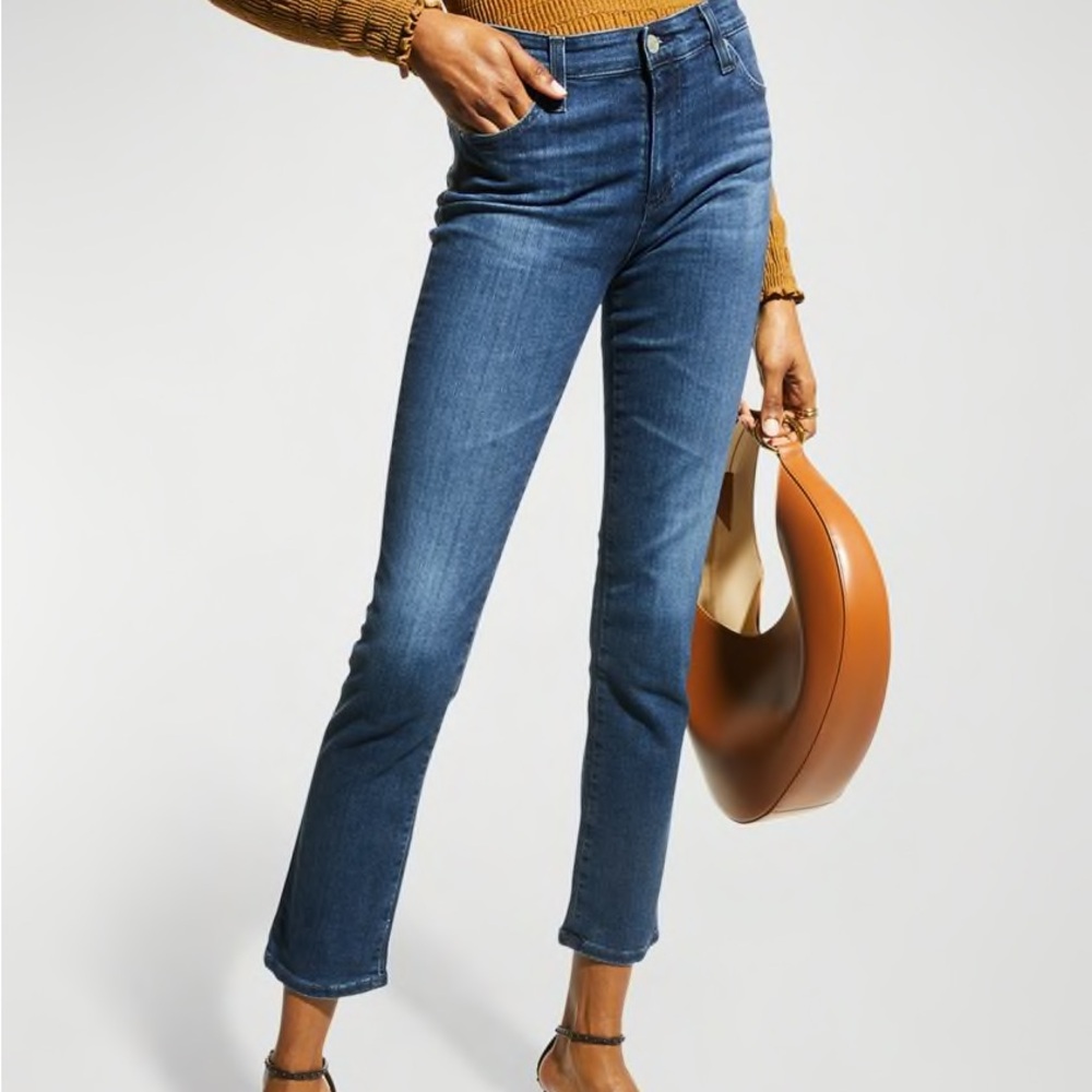 AG Mari high rise straight slim jeans